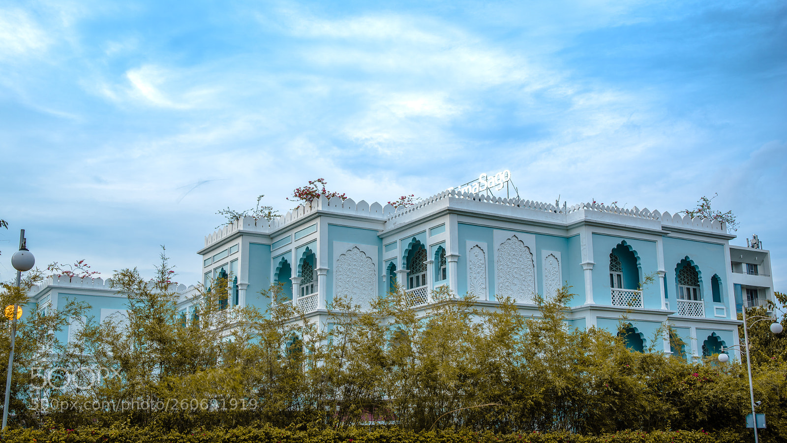Pentax K-1 sample photo. Bluish palace photography