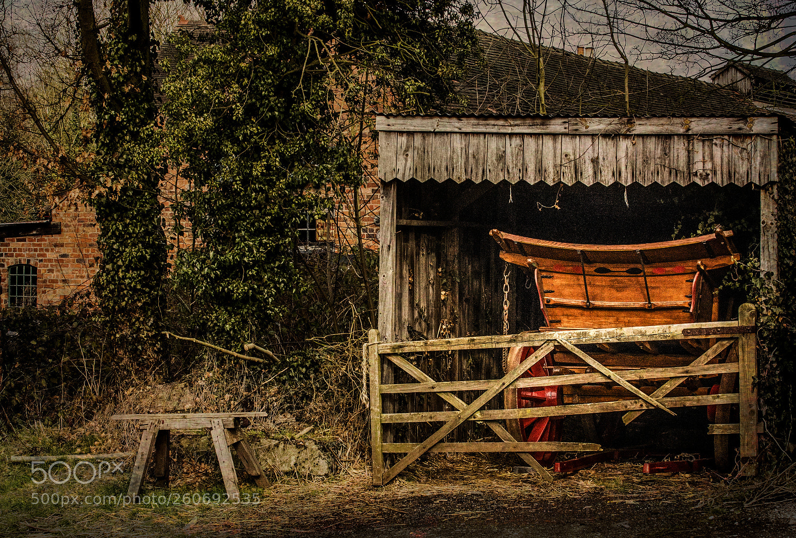 Nikon D610 sample photo. The hidden hay cart photography