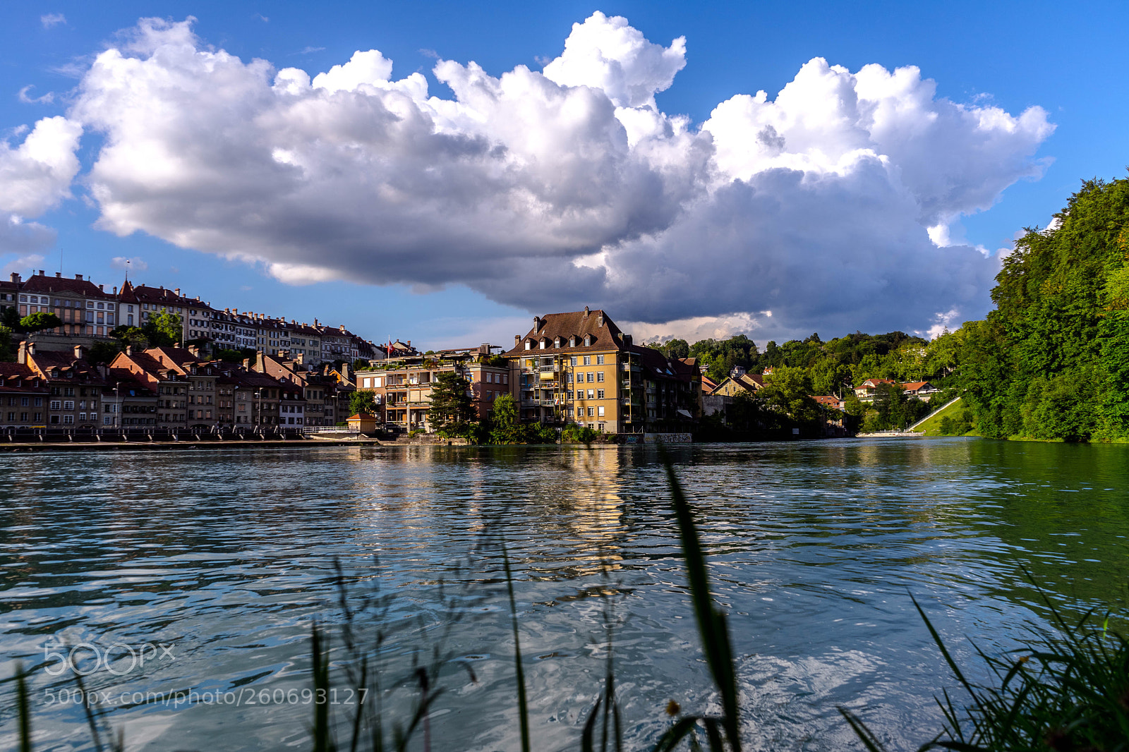 Sony a7 II sample photo. Bern waterfront photography