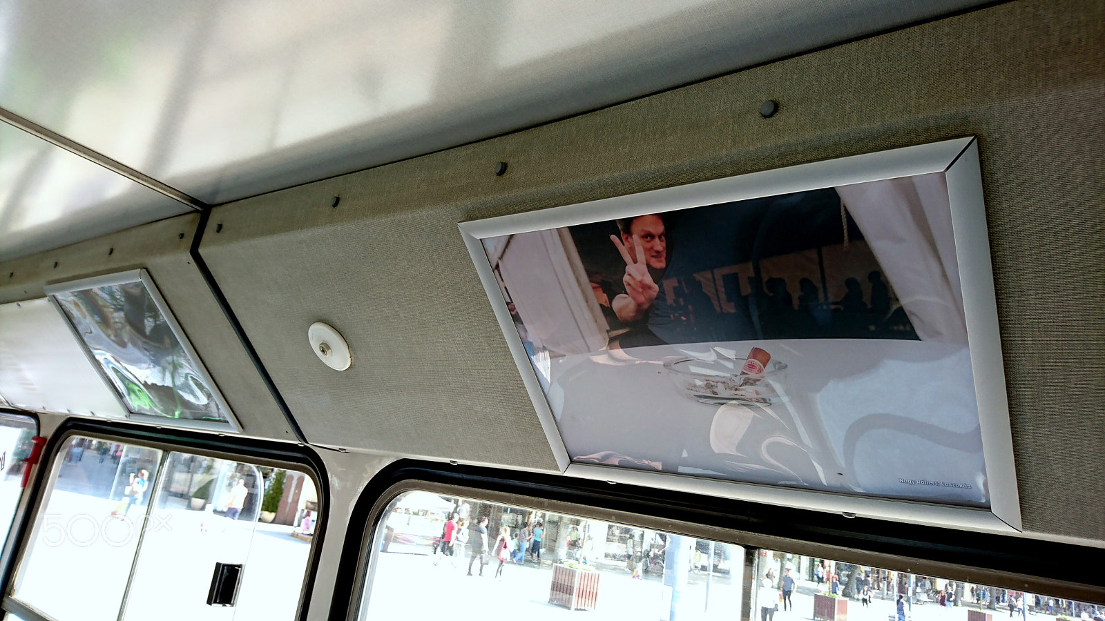 Sony Xperia XZ sample photo. Exhibition on a bus photography