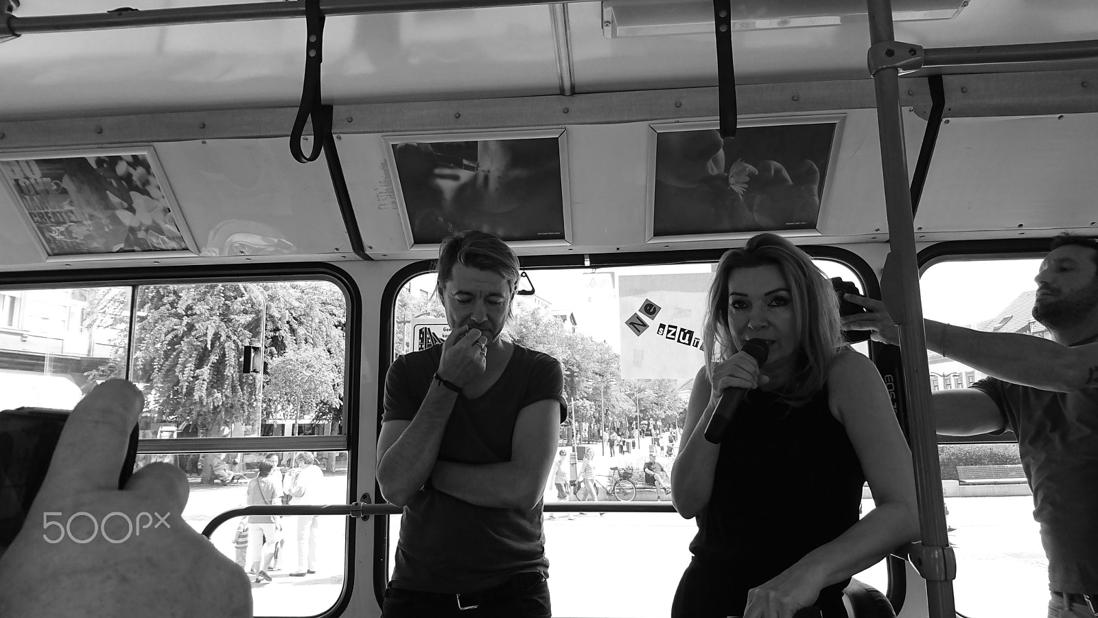 Sony Xperia XZ sample photo. Exhibition on a bus photography