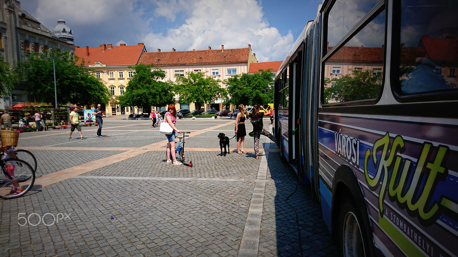 Sony Xperia XZ sample photo. Exhibition on a bus photography