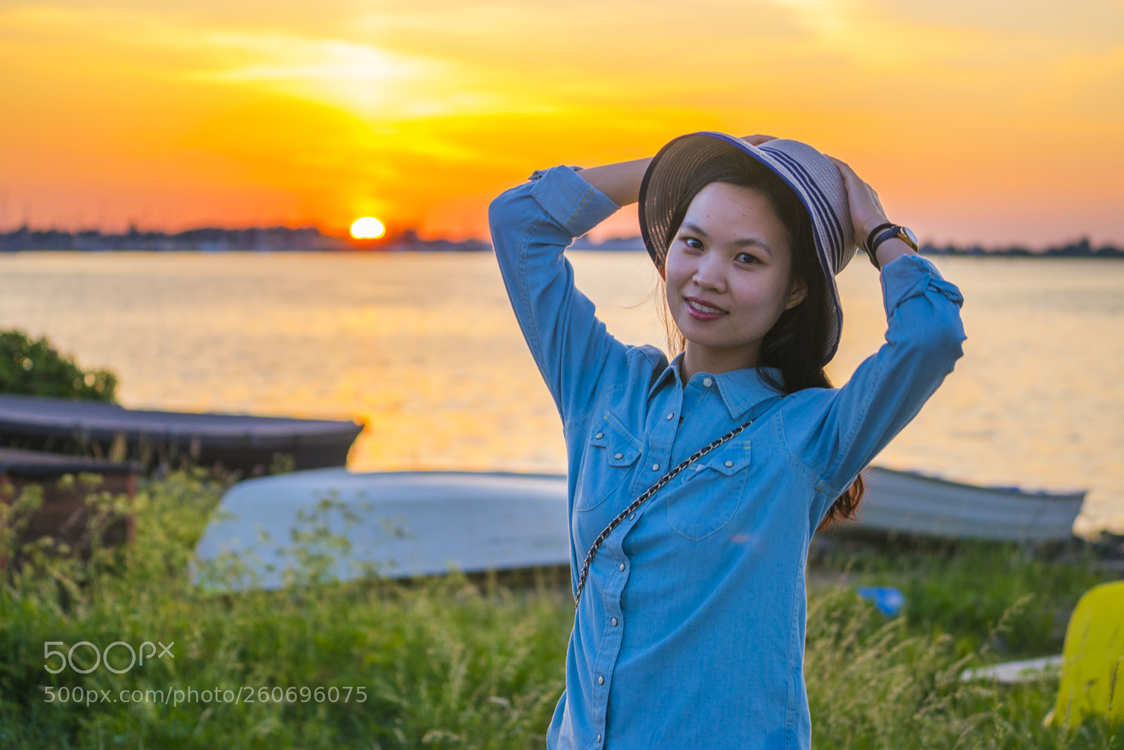 Sony a7 sample photo. Girl by the sunset photography