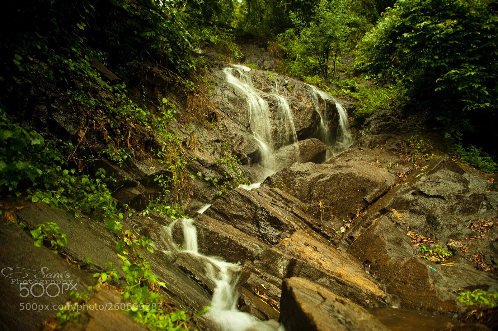 Canon EOS 5D Mark II sample photo. Small waterfall photography