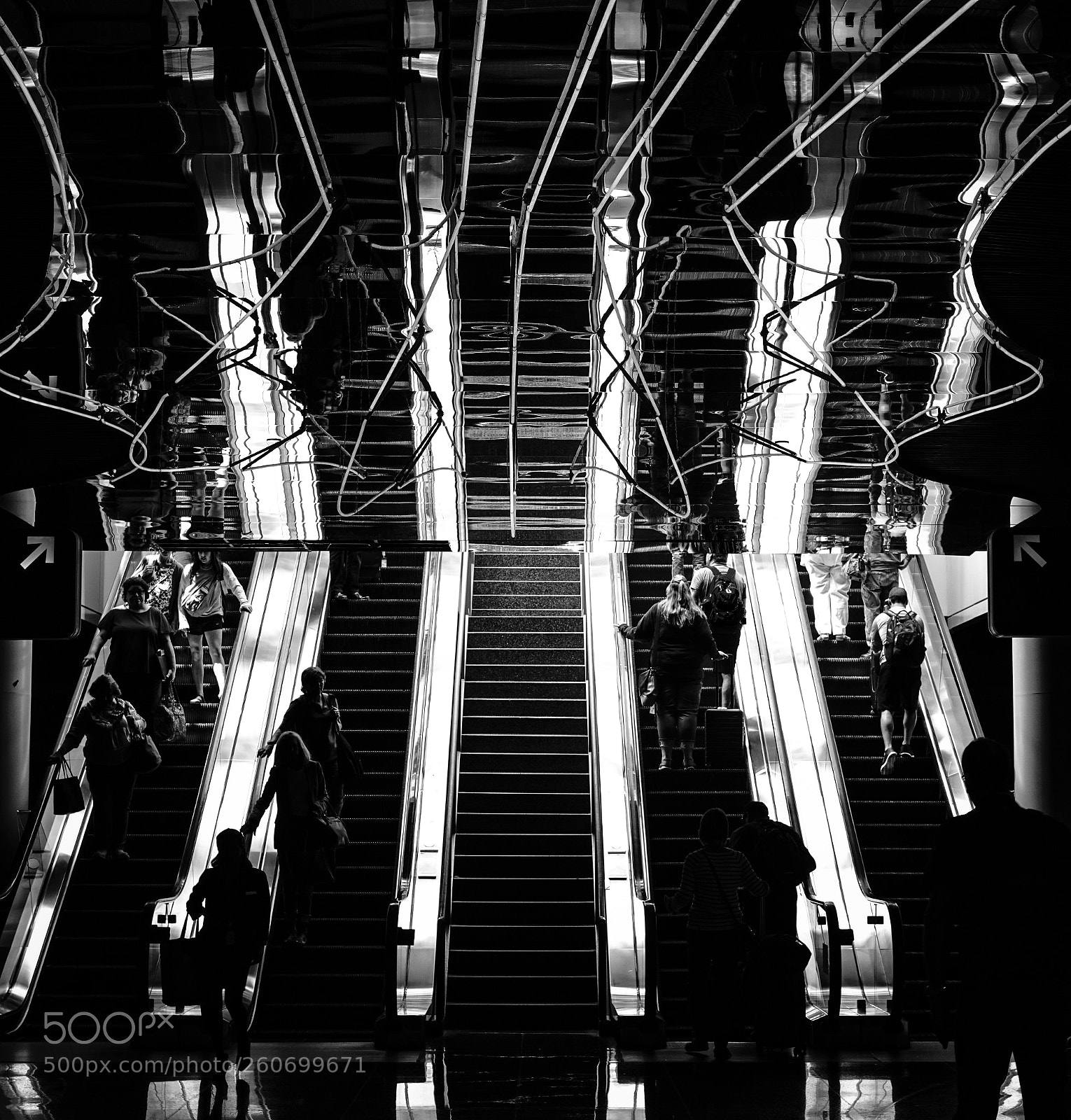 Sony a7R II sample photo. Escalators photography