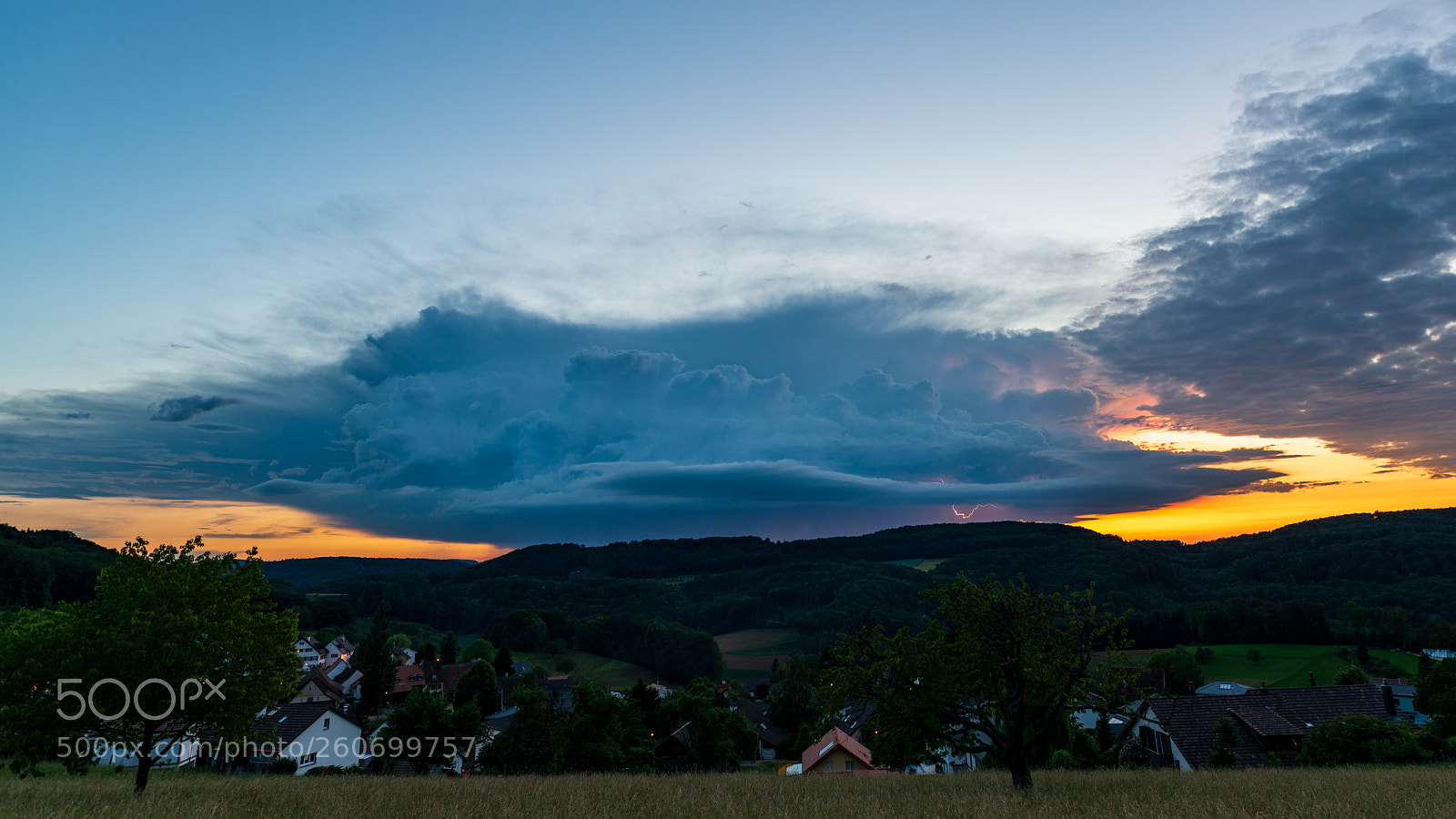Nikon D800 sample photo. Nusshof lightning @ sunset photography