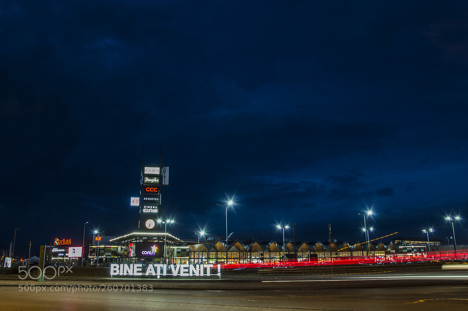 Nikon D3100 sample photo. Supermarket at night photography