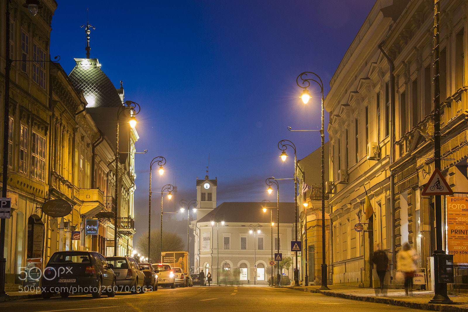 Nikon D3100 sample photo. City blue hour photography