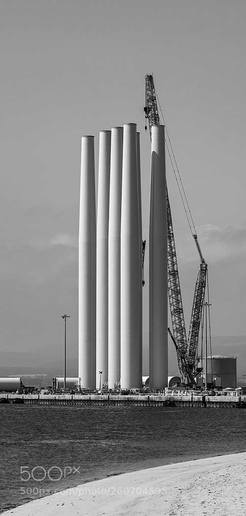 Canon EOS 6D sample photo. Wind turbine towers photography