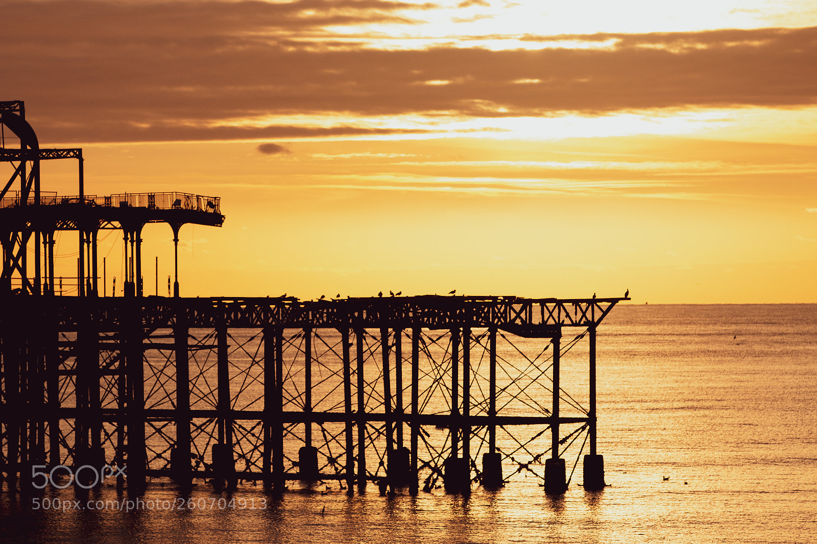 Canon EOS 70D sample photo. West pier sunset photography