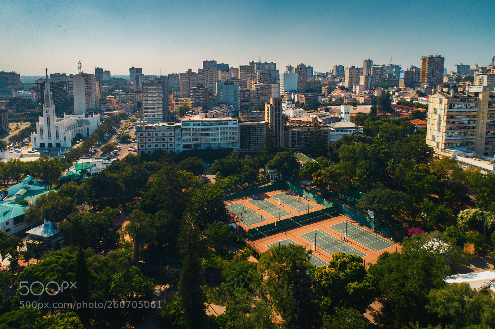 DJI FC6310 sample photo. Tunduru gardens tennis courts photography