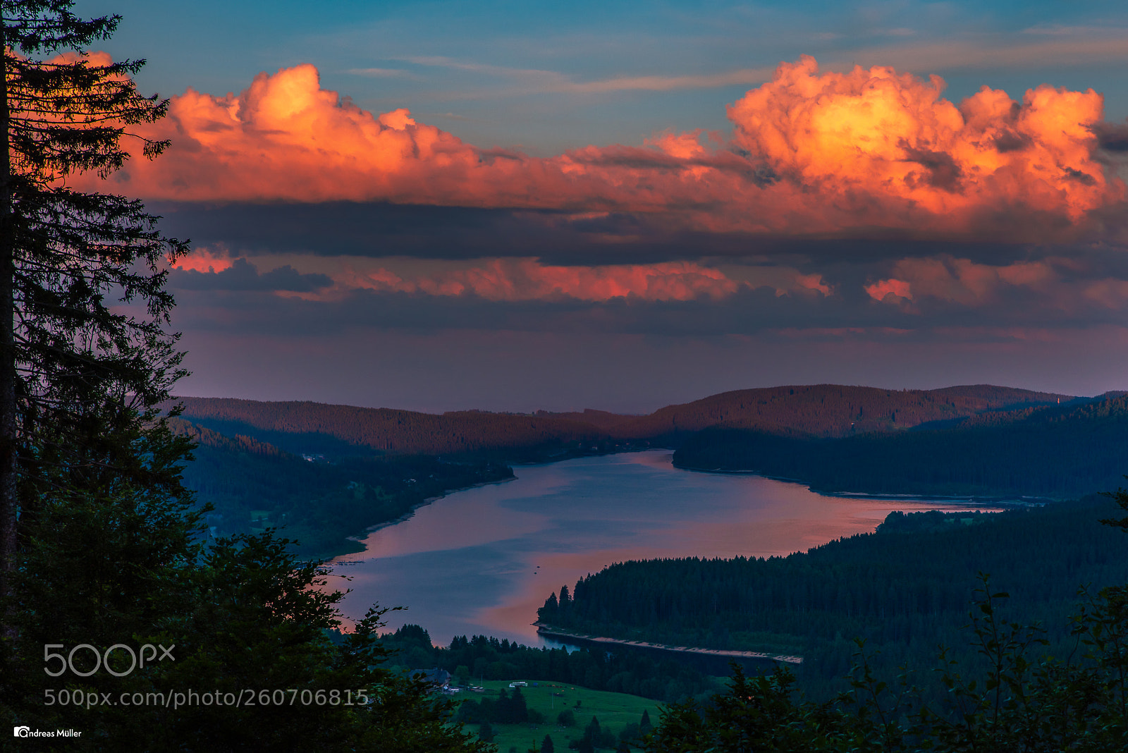 Nikon D810 sample photo. Sunset on the schluchsee photography