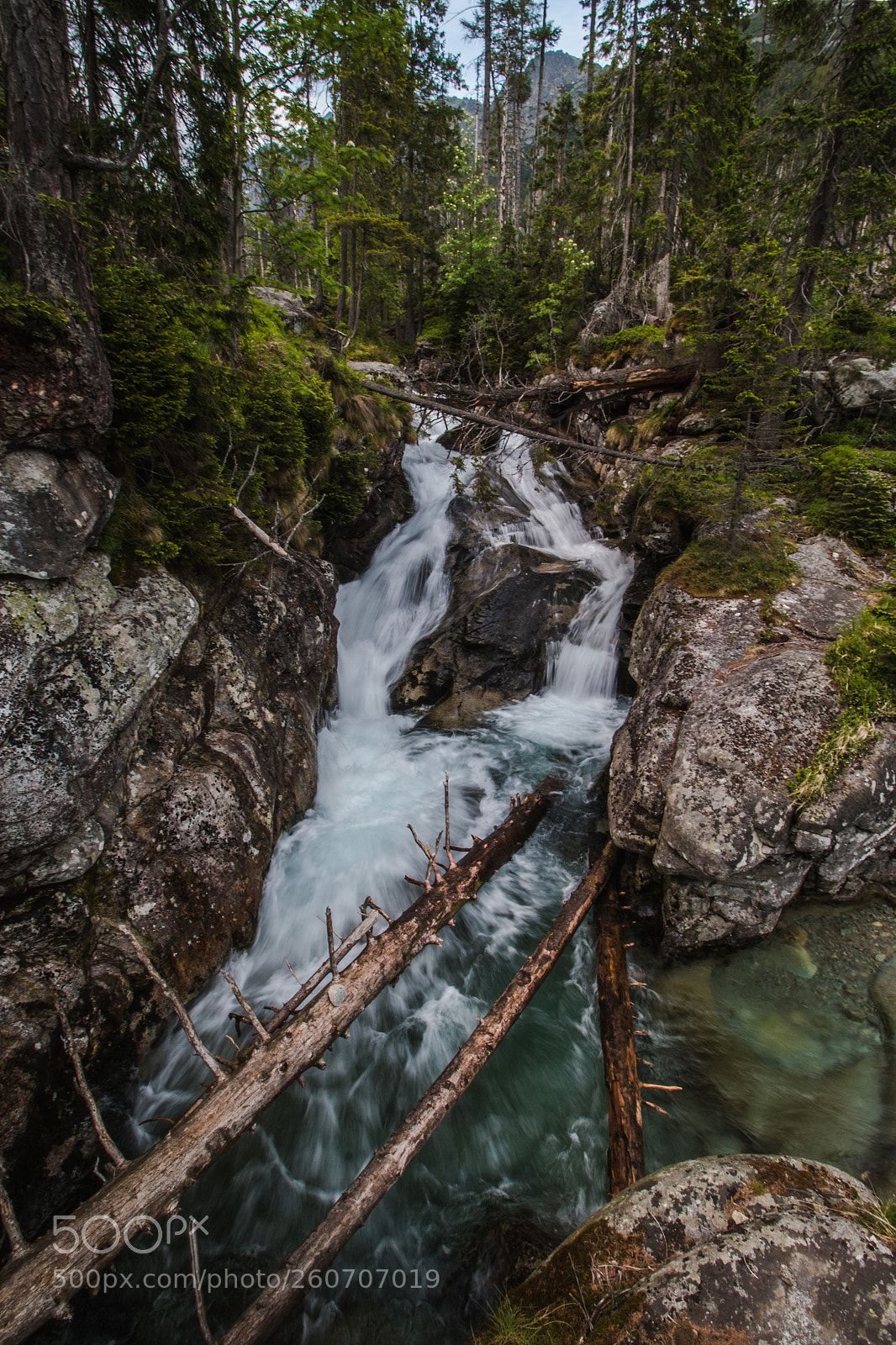 Canon EOS 70D sample photo. Mountain waterfall photography