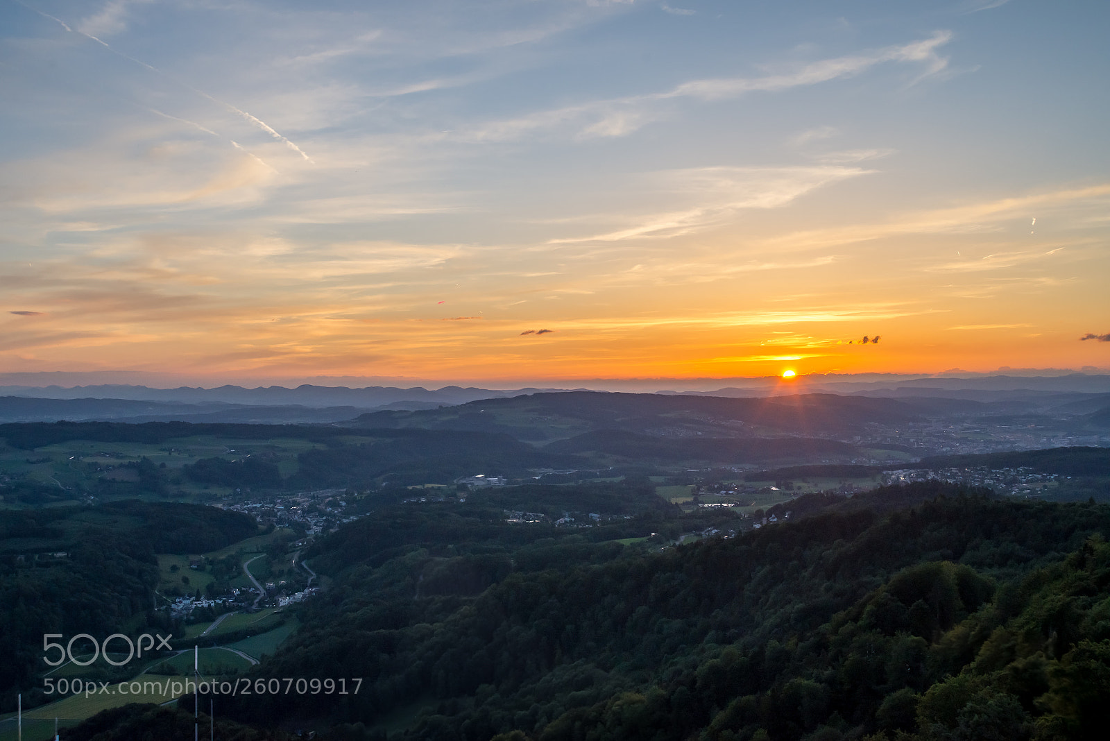 Nikon D610 sample photo. Sunset uetliberg photography