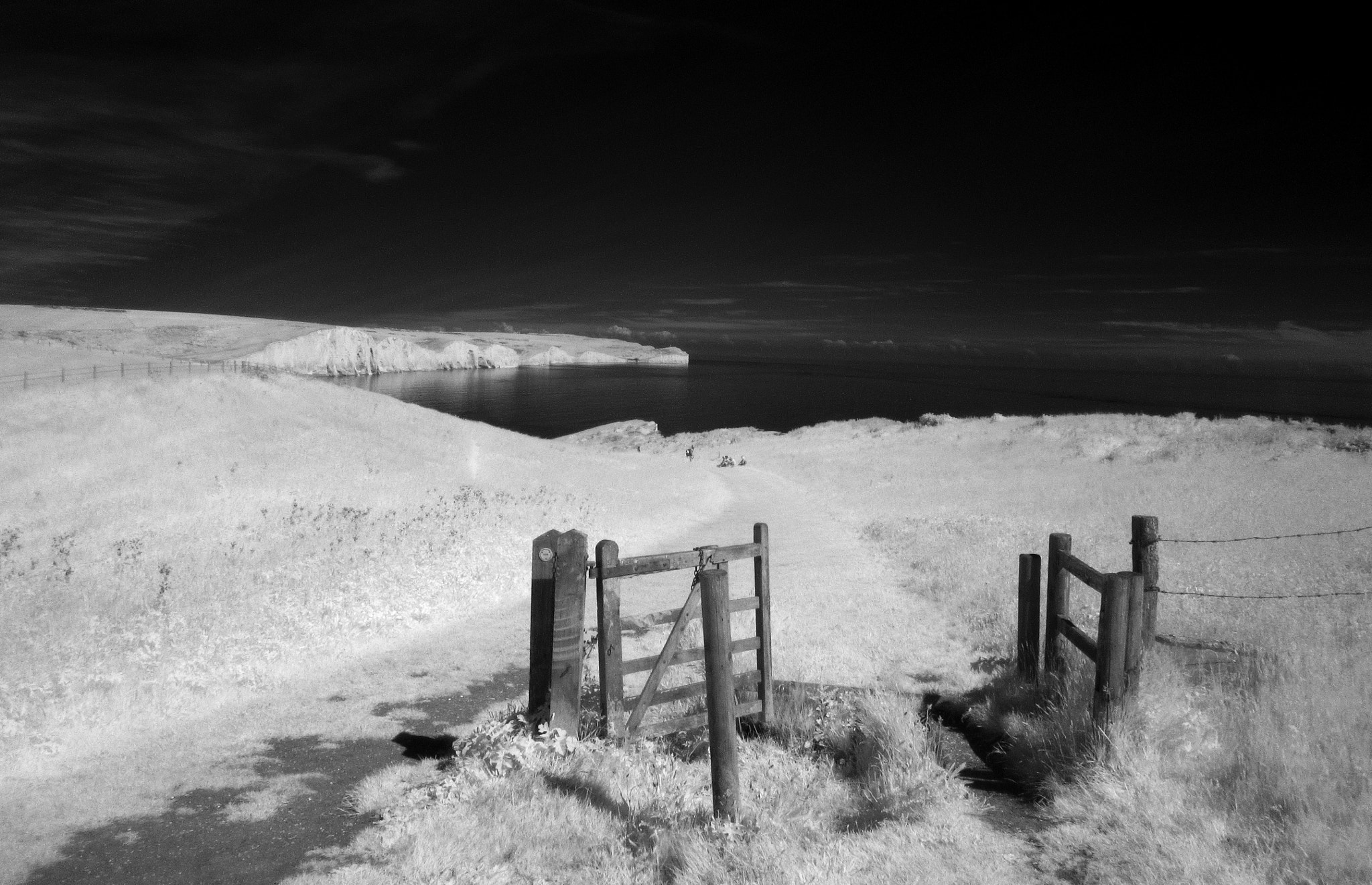 Canon PowerShot SX210 IS sample photo. Cuckmere valley photography