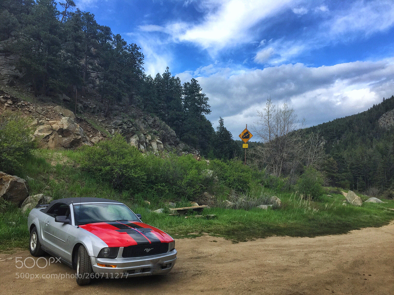 Apple iPhone 6 sample photo. Mustang in canyon photography