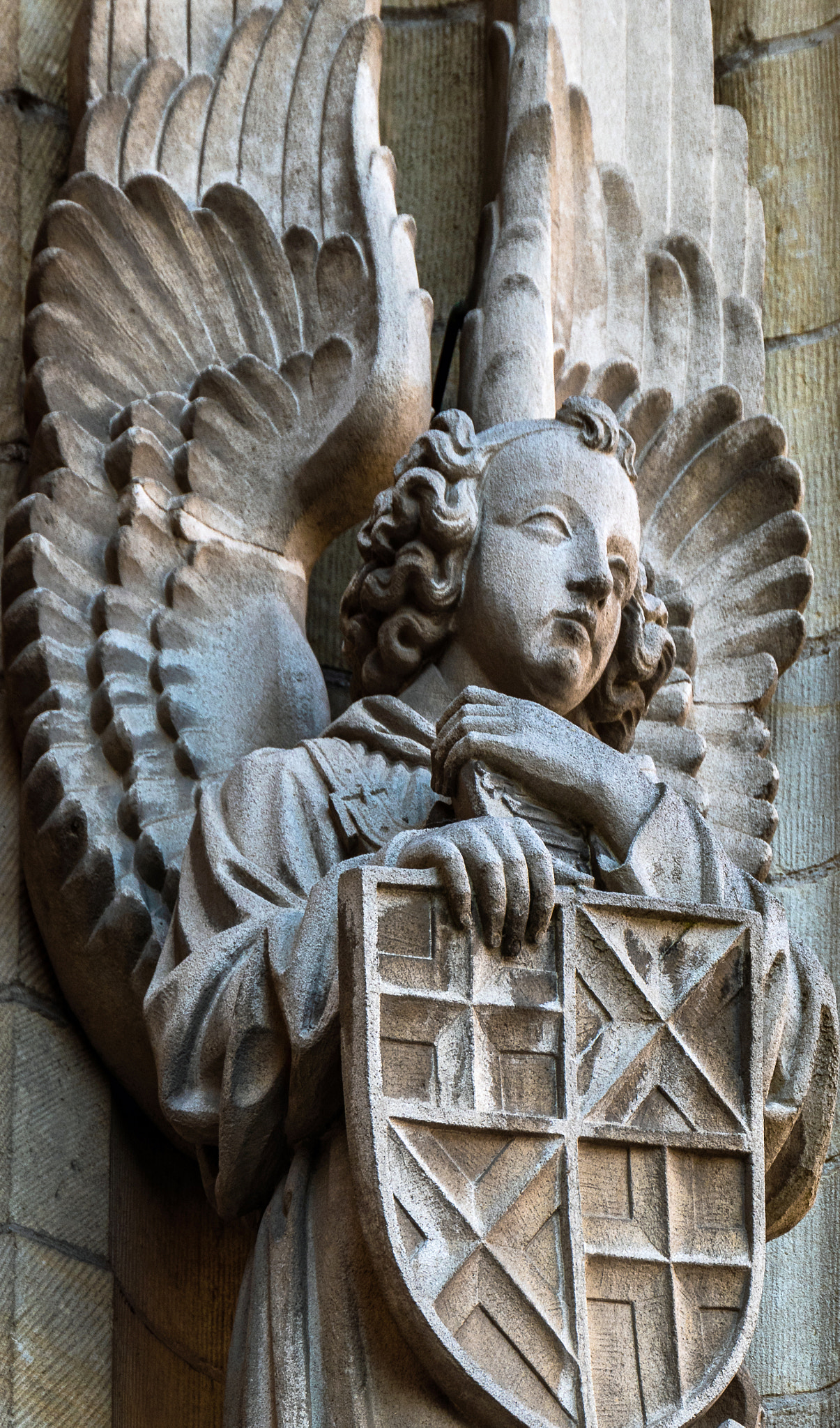 Panasonic DC-TZ200 sample photo. Stone figure (building bruges) photography
