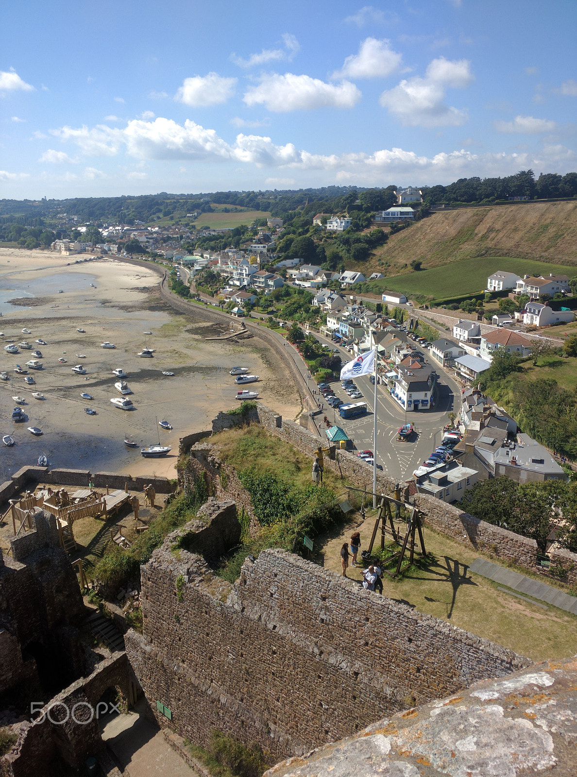 Motorola Nexus 6 sample photo. Mont orgueil castle view photography