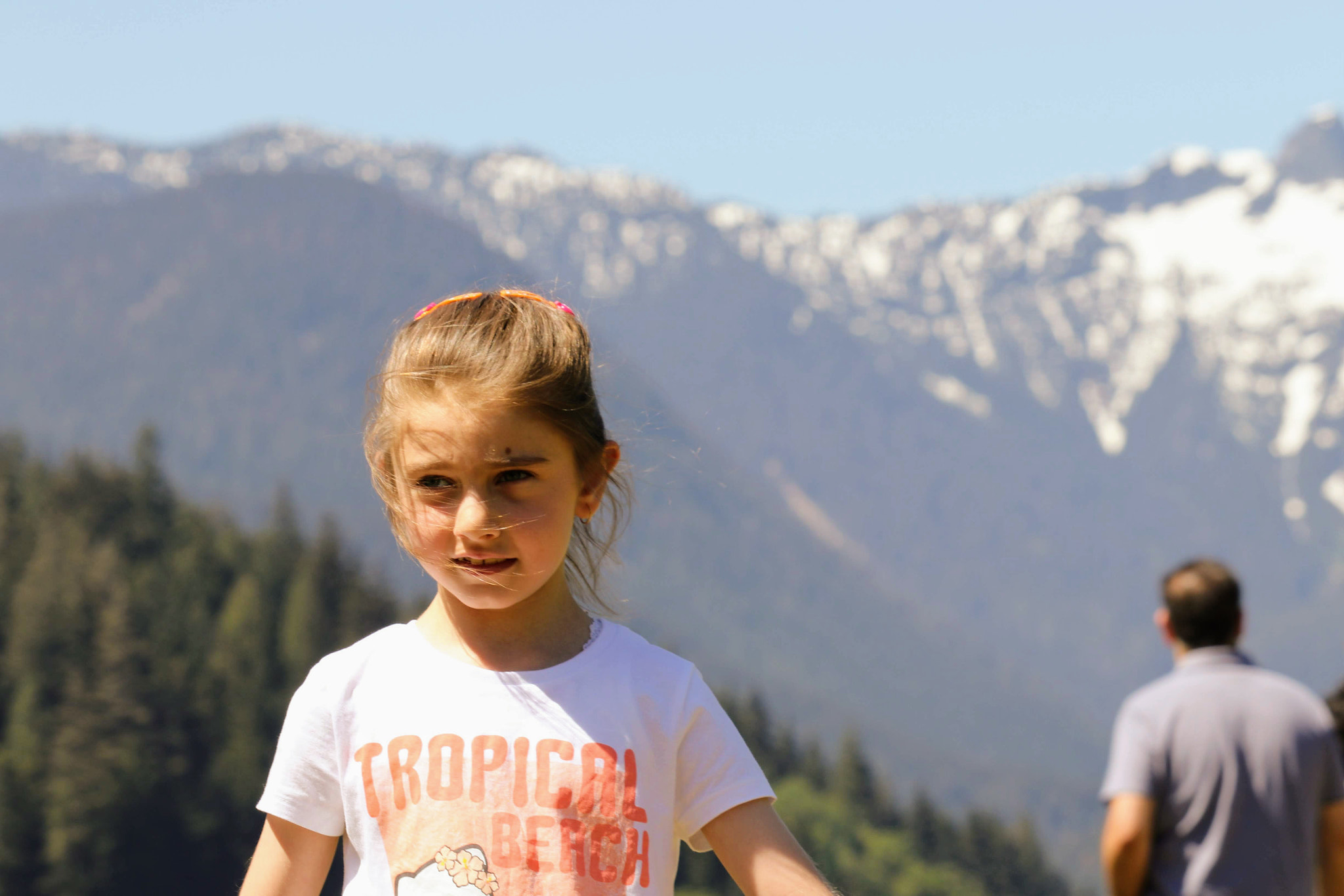 Canon EF-S 55-250mm F4-5.6 IS STM sample photo. Girl beyond grouse mountain 🗻 photography