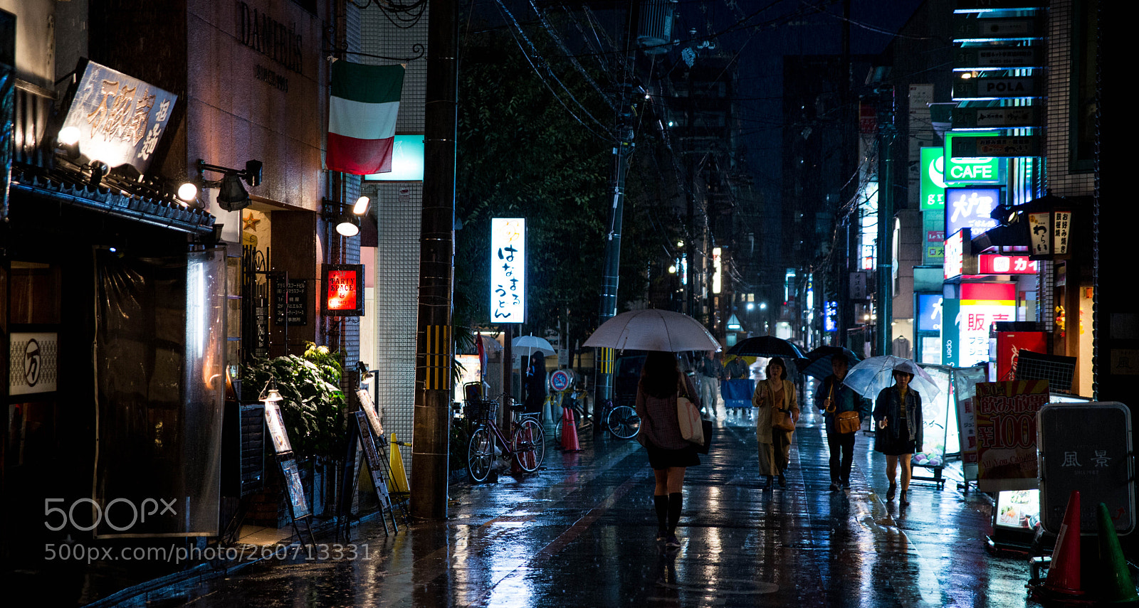 Nikon D610 sample photo. Rainy night in kyoto photography