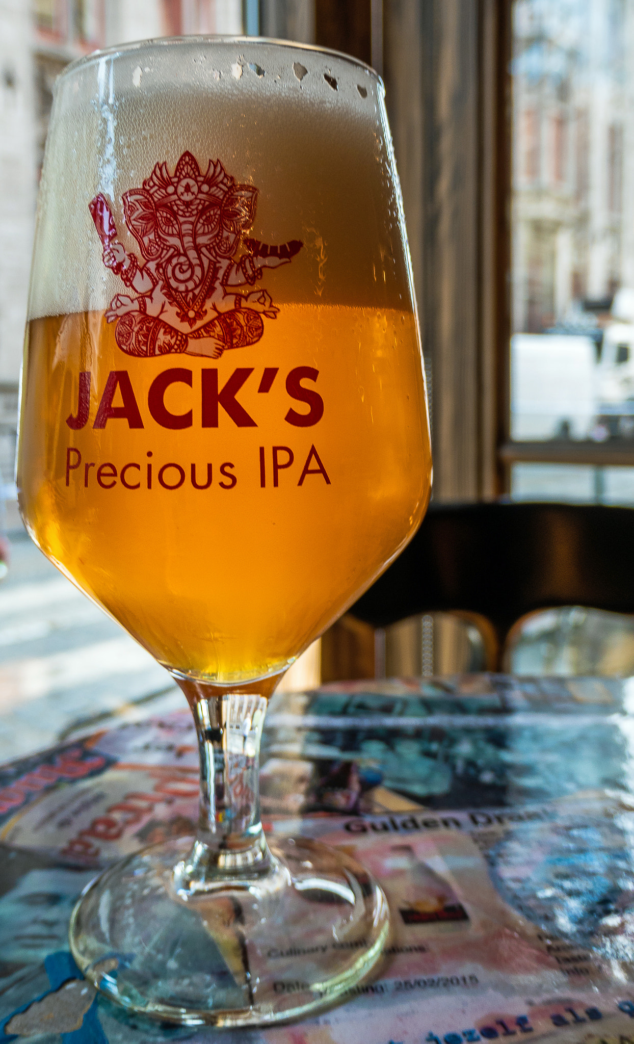 Panasonic DC-TZ200 sample photo. Glass of jack's precious ipa photography