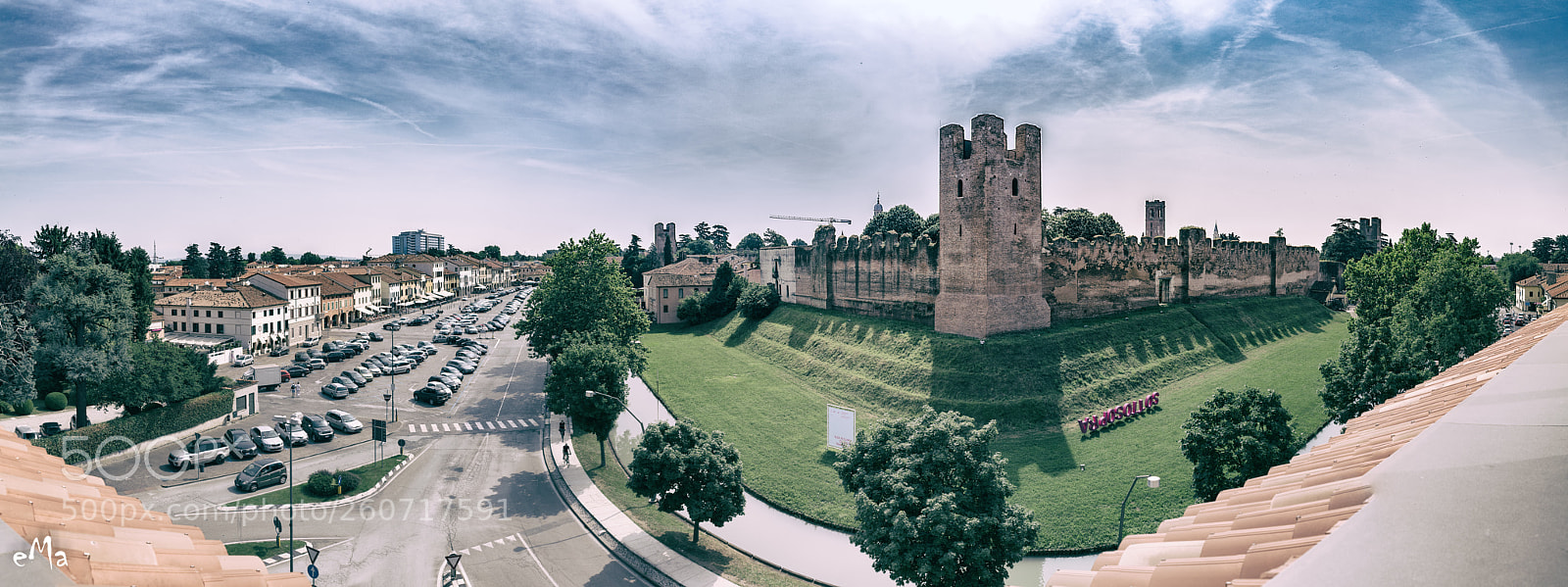 Canon EOS 80D sample photo. Panoramic view of castelfranco photography