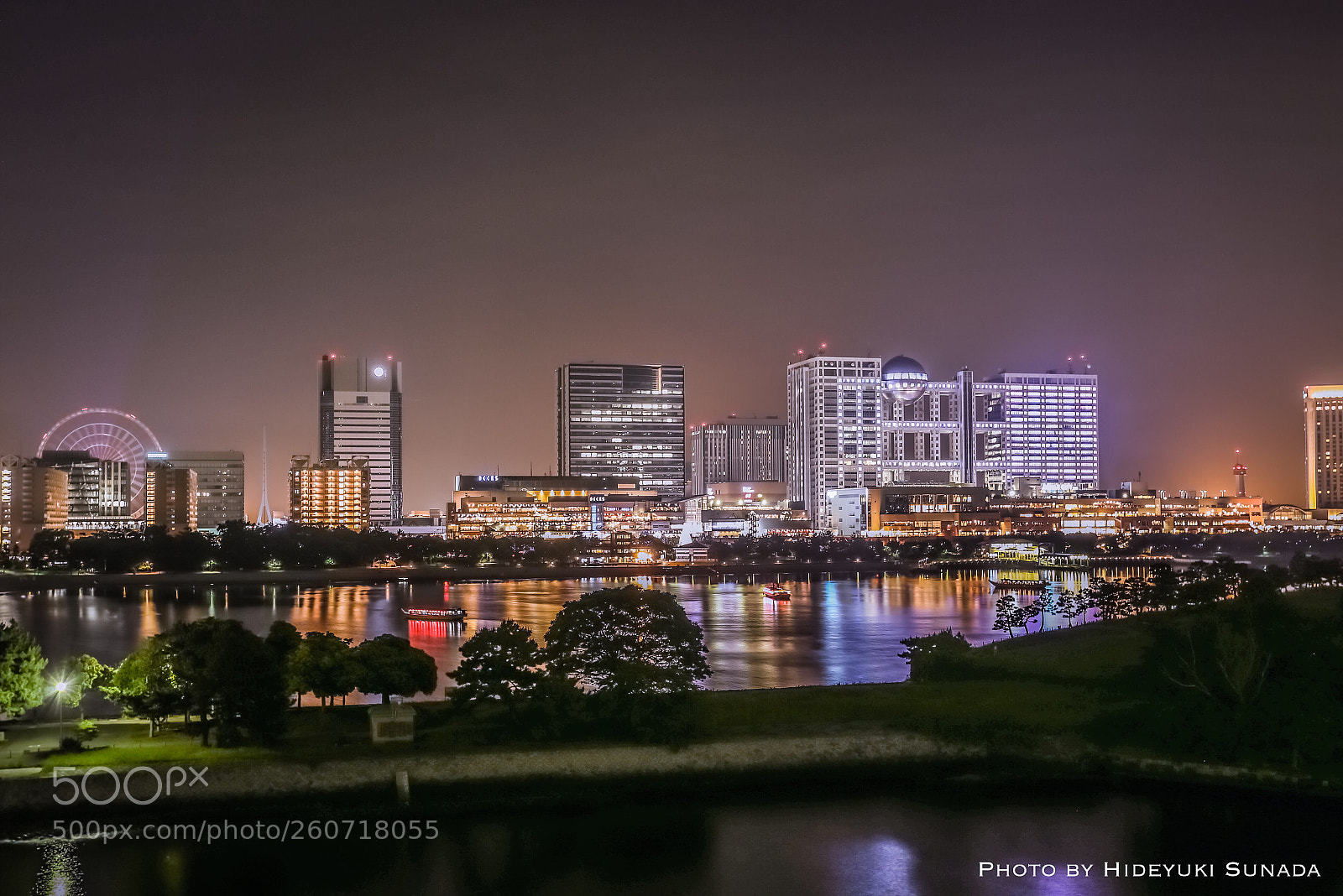 Canon EOS 6D sample photo. Odaiba night view photography