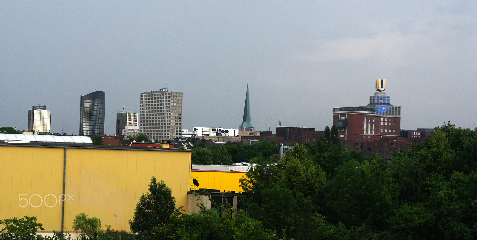 Sony E 18-55mm F3.5-5.6 OSS sample photo. Dortmunder skyline vom hafen aus photography