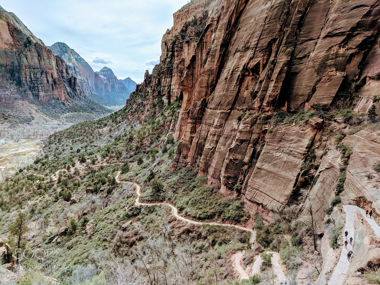 Google Pixel sample photo. Zion stone mountains photography