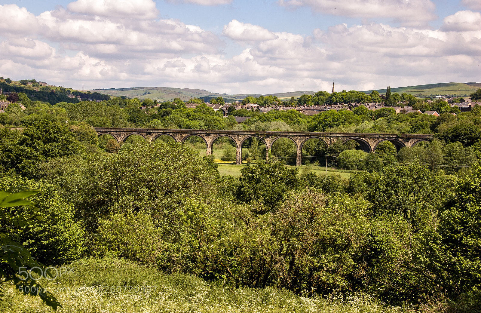 Nikon D40 sample photo. New mills railway viaduct  photography