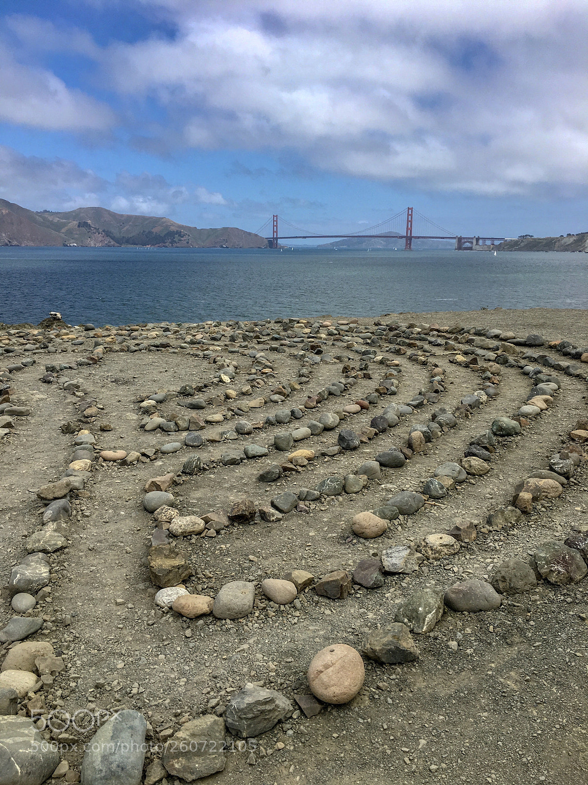 Apple iPhone 6s sample photo. Lands end labyrinth photography