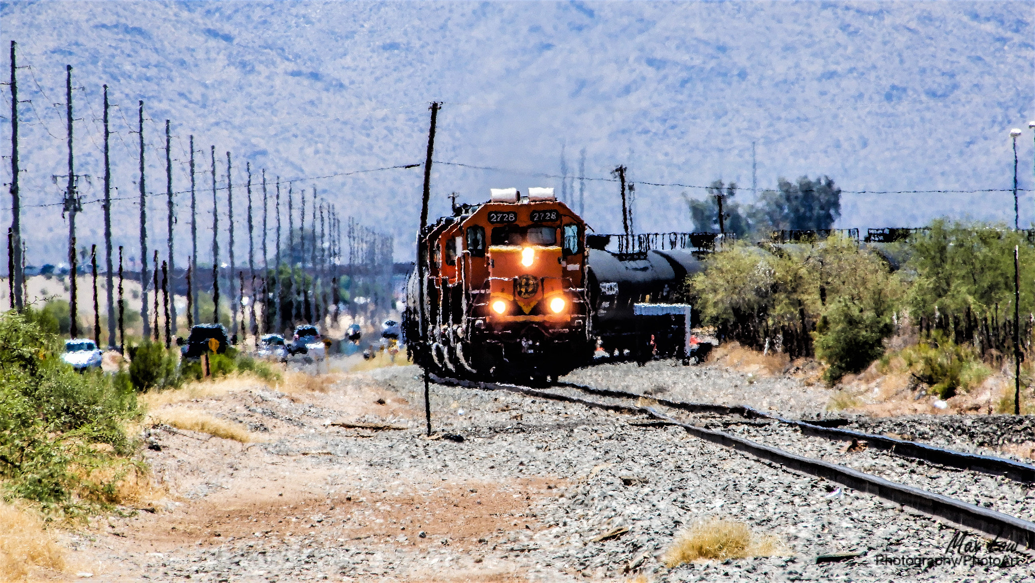 Nikon Coolpix A900 sample photo. Train down the track photography