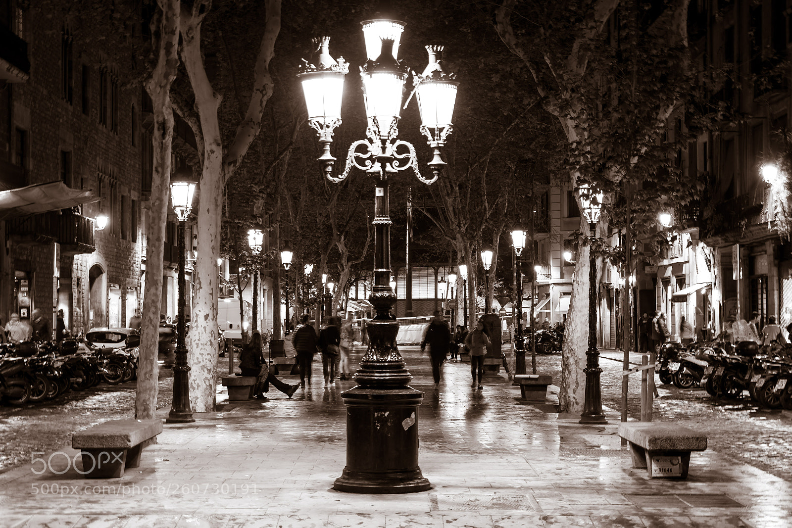 Nikon D500 sample photo. Rainy nights in barcelona photography