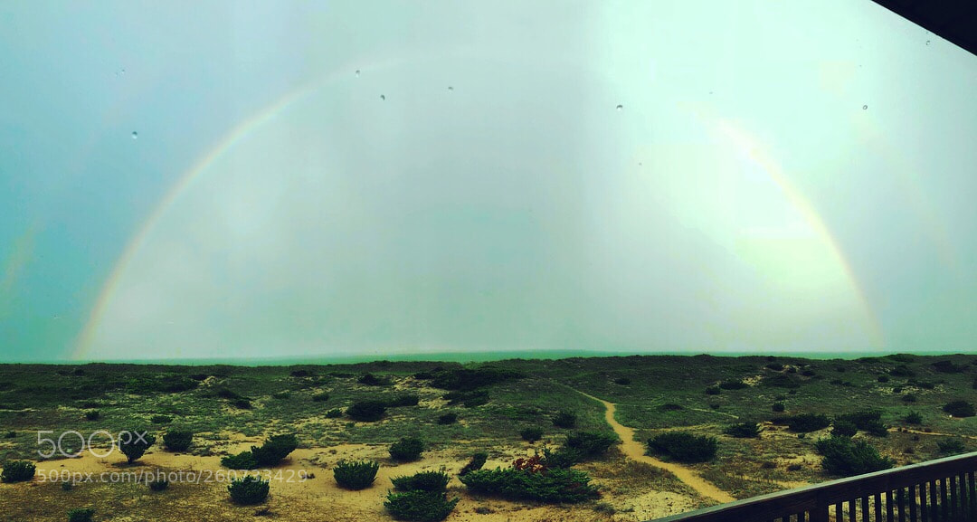 Apple iPhone X sample photo. Rainbow over the water.  photography