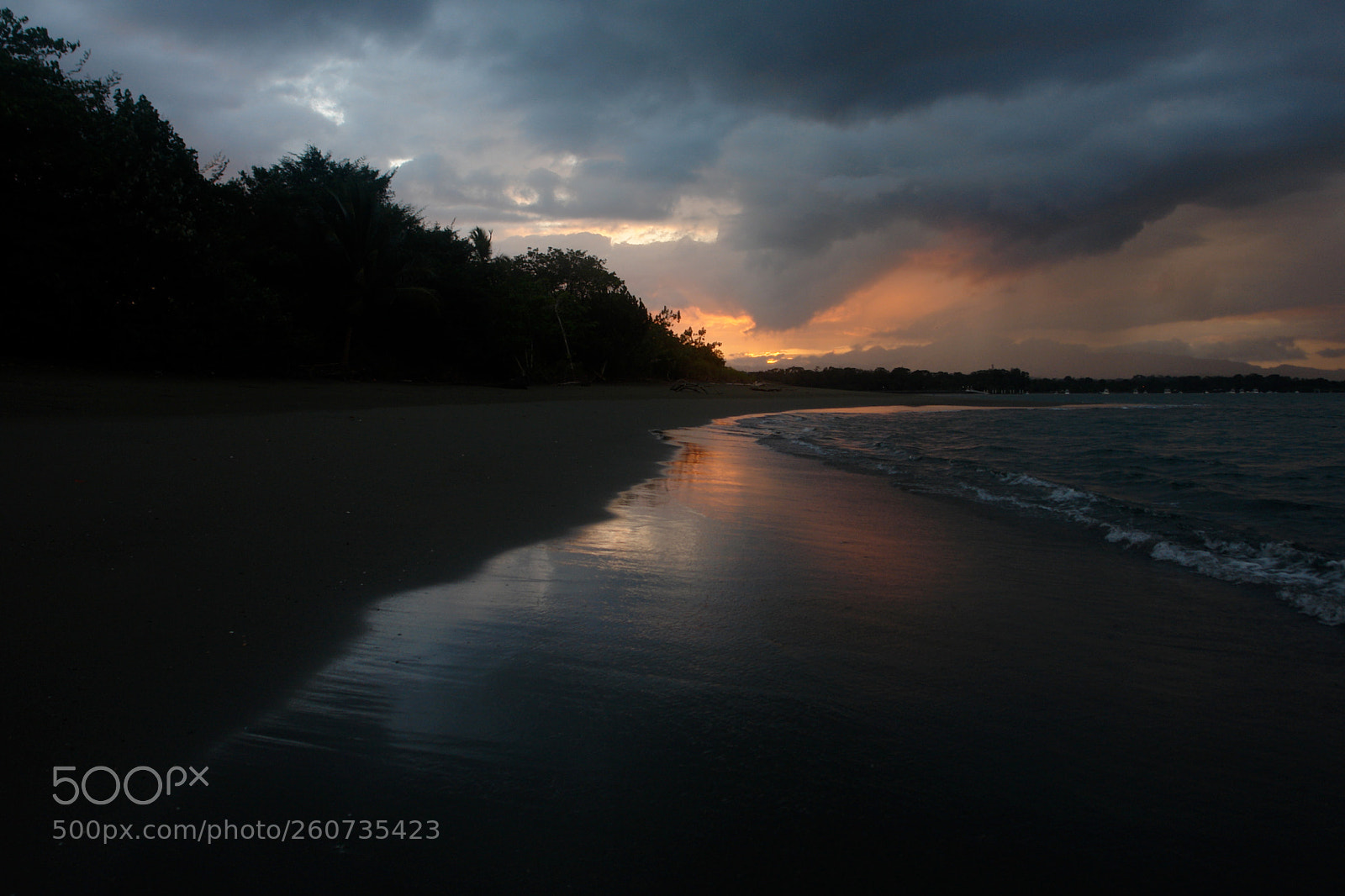 Sony DSC-R1 sample photo. Sunset in puerto jimenez photography