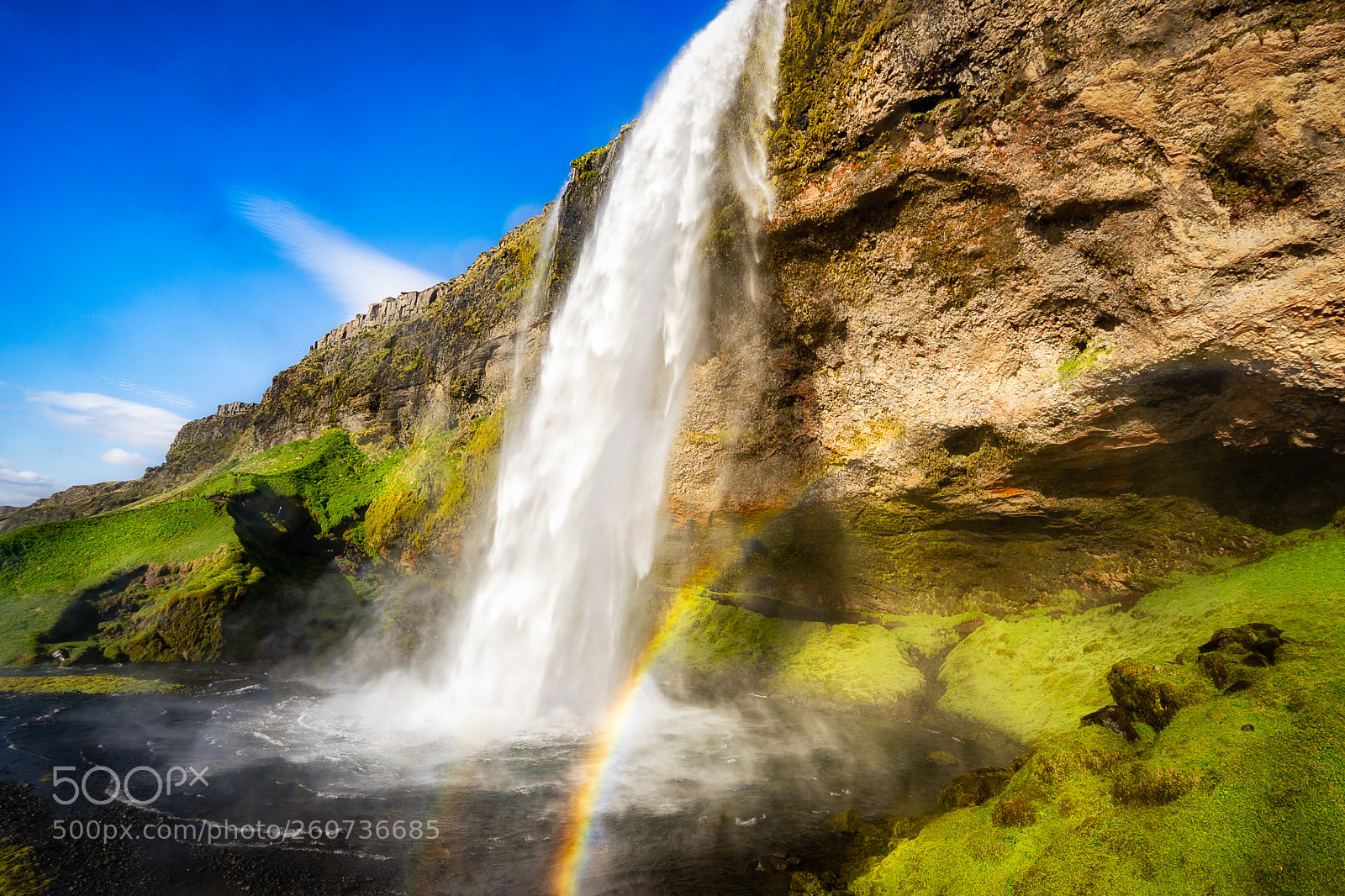 Sony a7 III sample photo. Seljalandsfoss with a rainbow photography