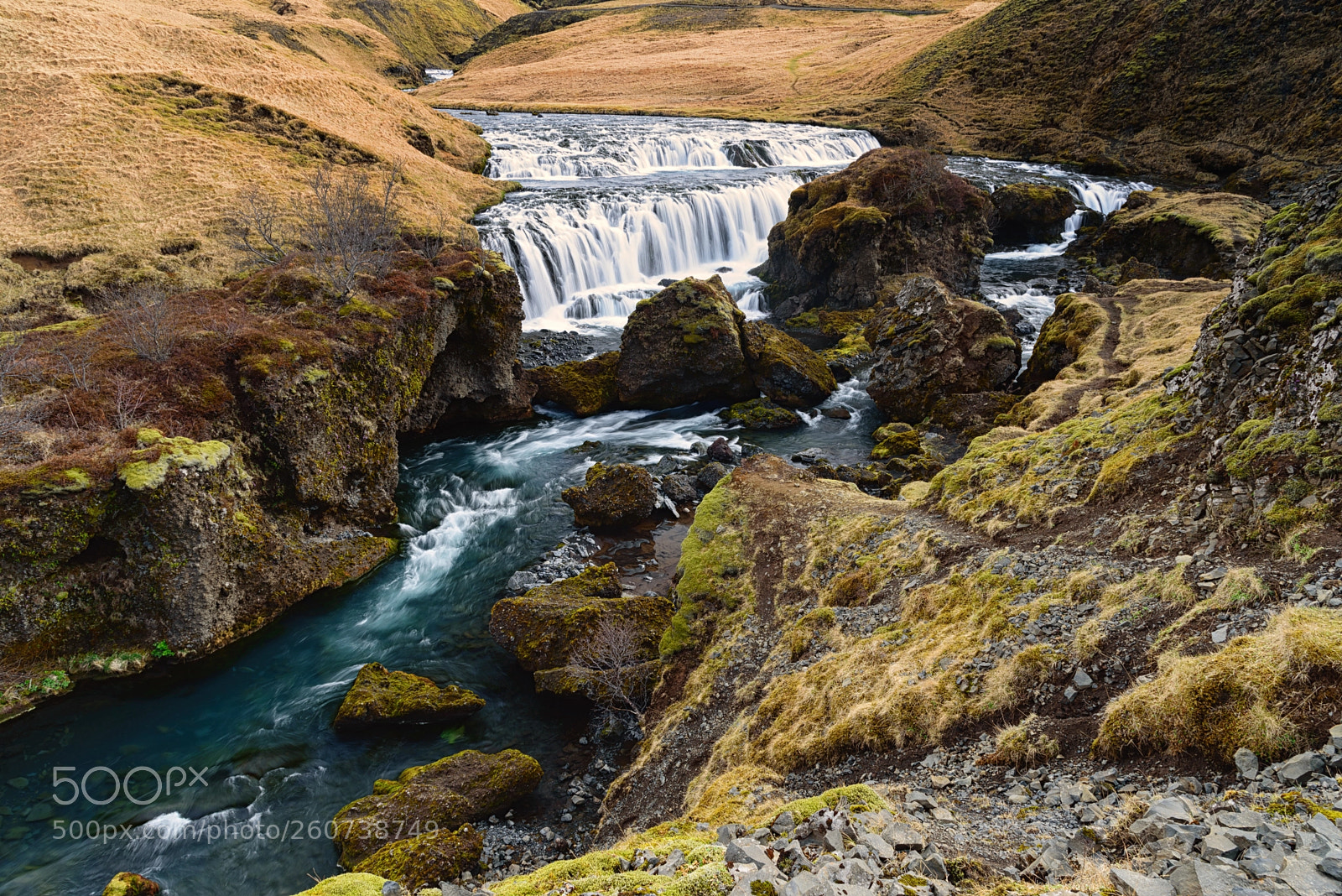 Nikon D750 sample photo. Falls above skógafoss photography