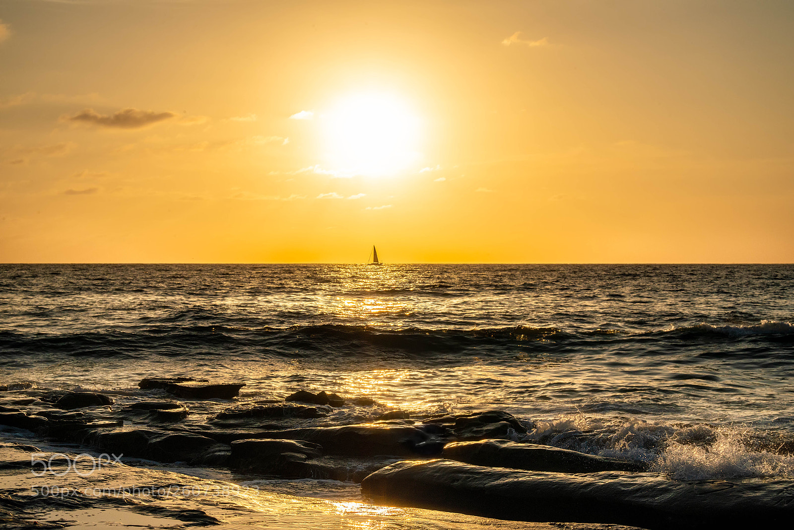 Nikon D800 sample photo. Sailboat at sunset photography