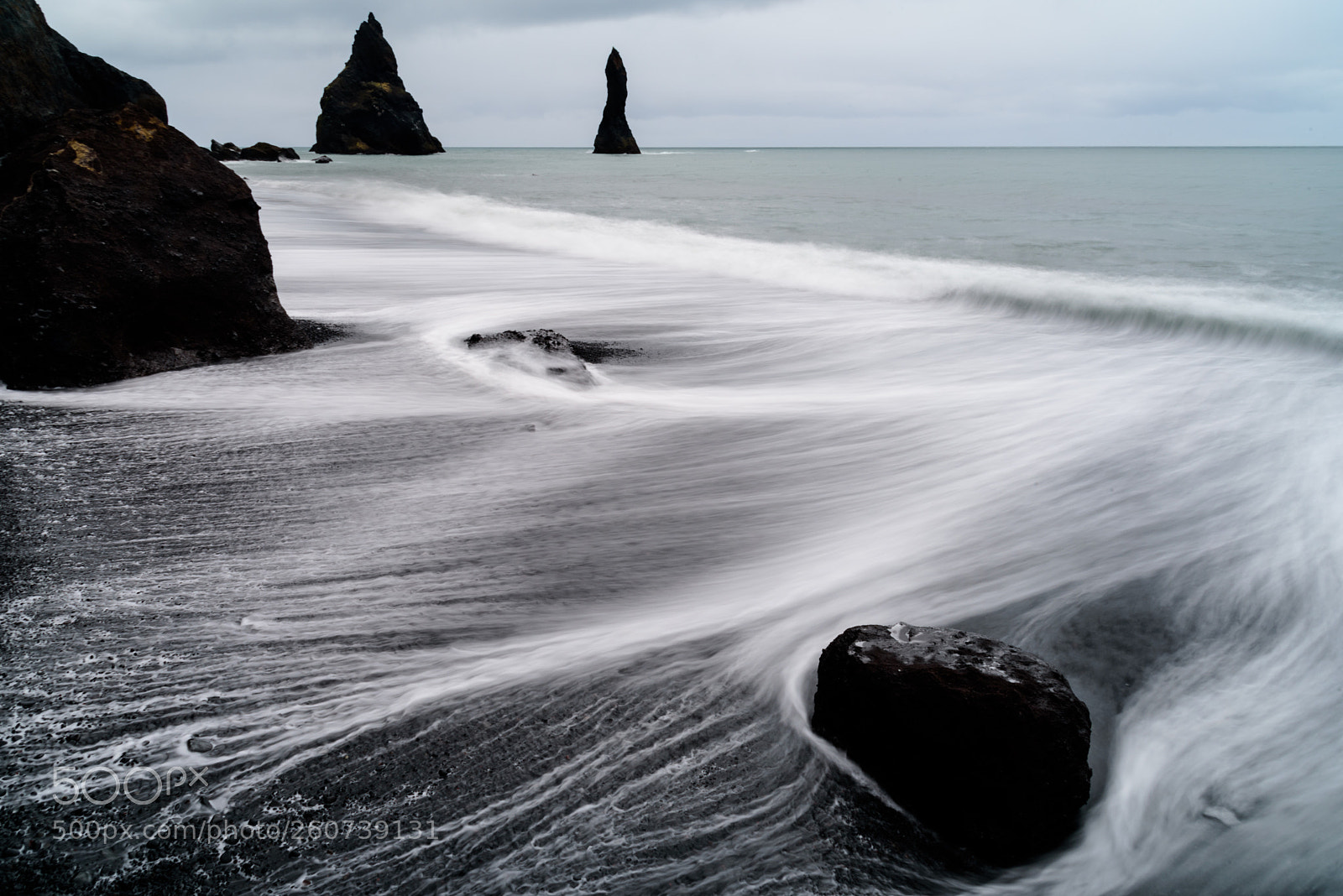 Nikon D750 sample photo. Black sand waves photography