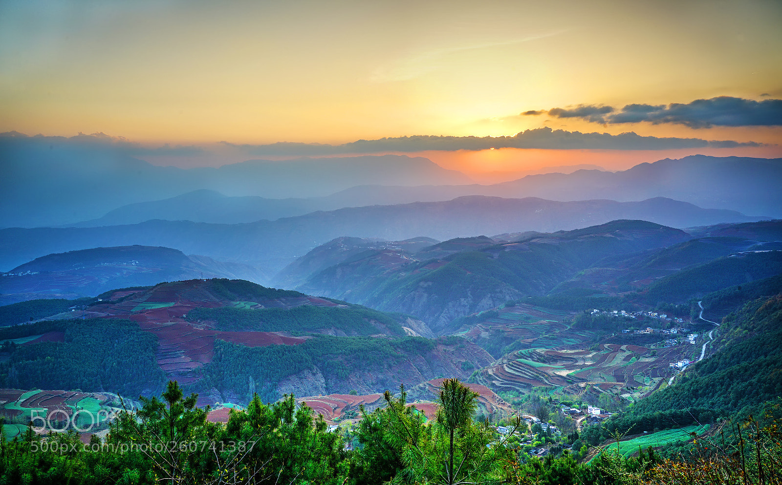 Sony a7R II sample photo. Sunrise over red soil photography