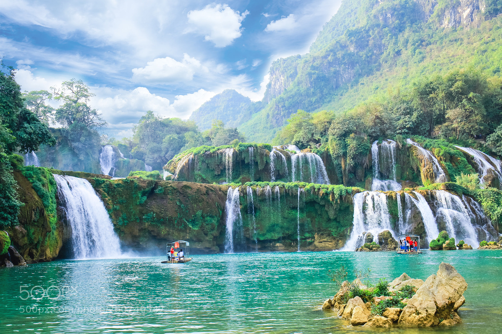 Canon EOS 5D Mark II sample photo. Ban gioc waterfall photography