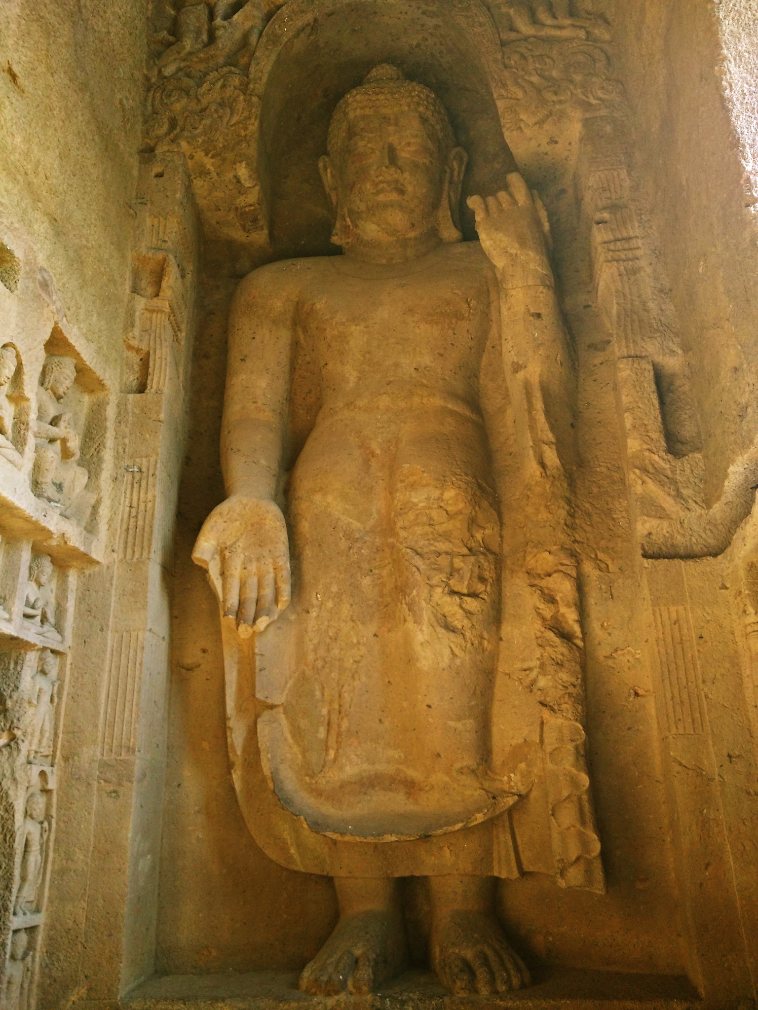 Xiaomi MI4 sample photo. Kanheri caves buddha photography