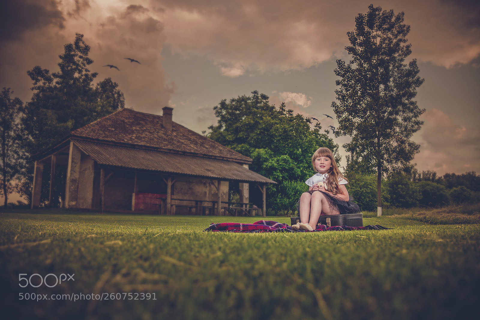Canon EOS 70D sample photo. Girl with suitcase photography