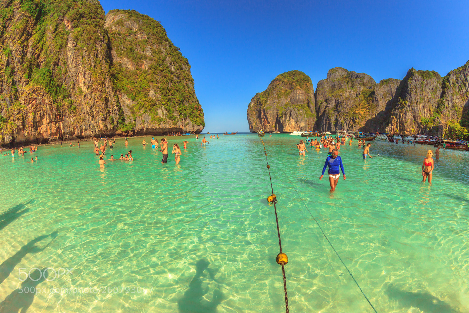 Canon EOS 5D Mark II sample photo. Maya bay lagoon photography