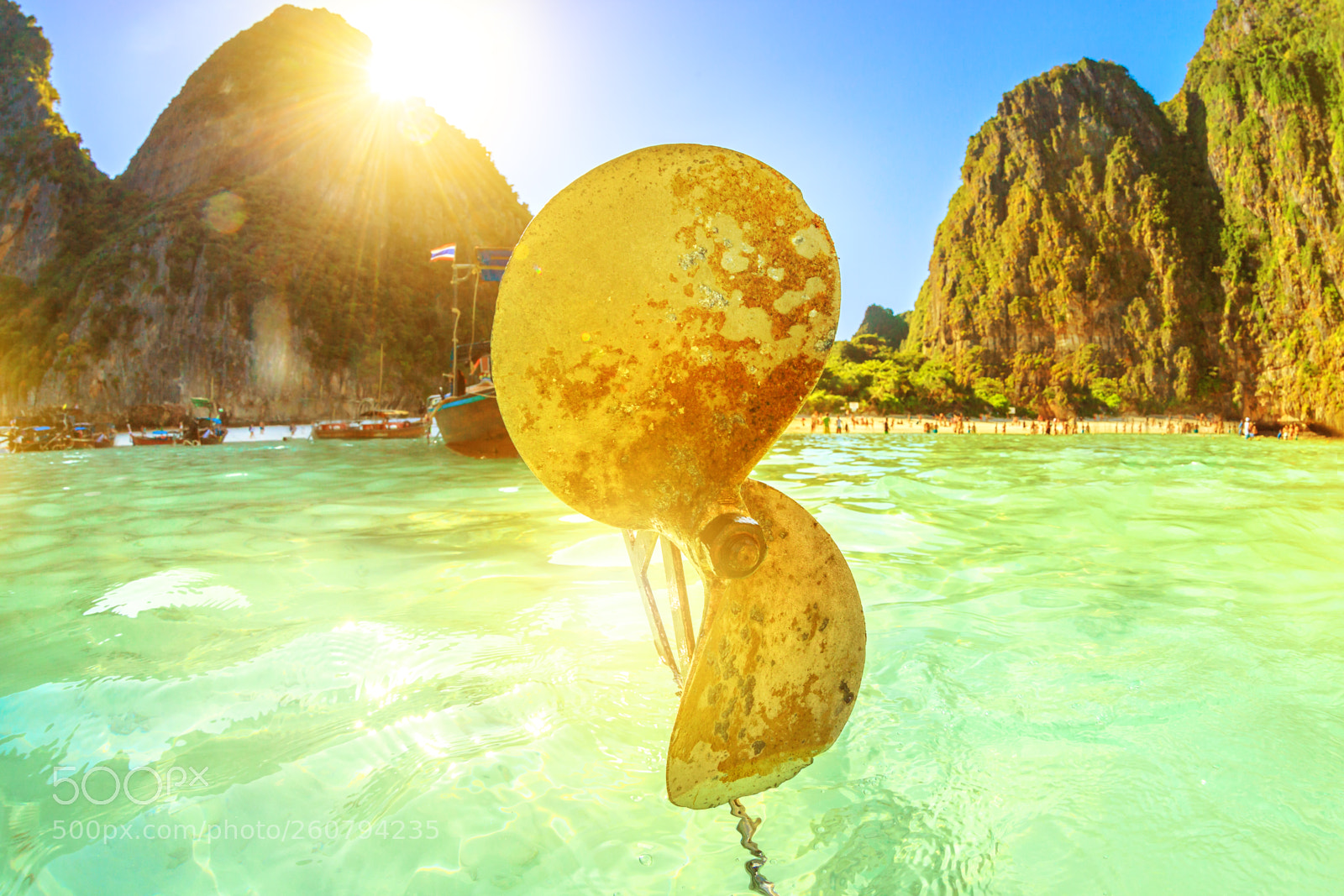 Canon EOS 5D Mark II sample photo. Maya bay lagoon photography