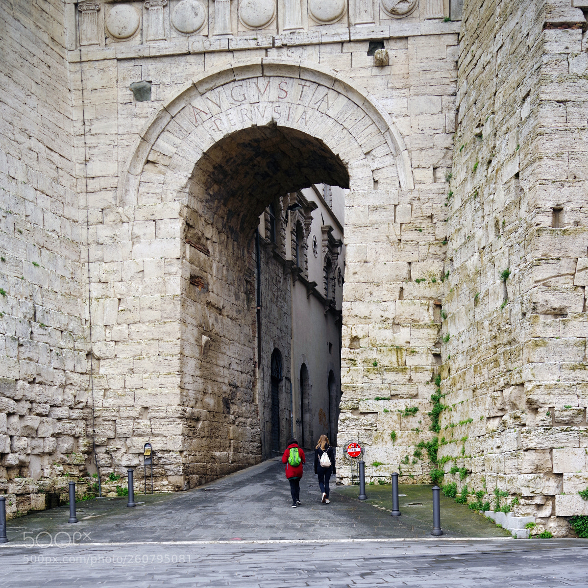 Pentax K-1 sample photo. Entering etruscan arch photography