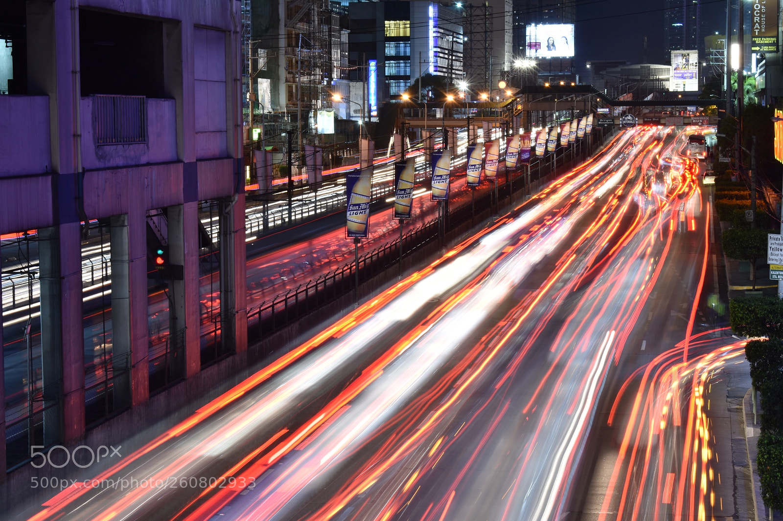 Nikon D3400 sample photo. Edsa-trail-lights.jpg photography