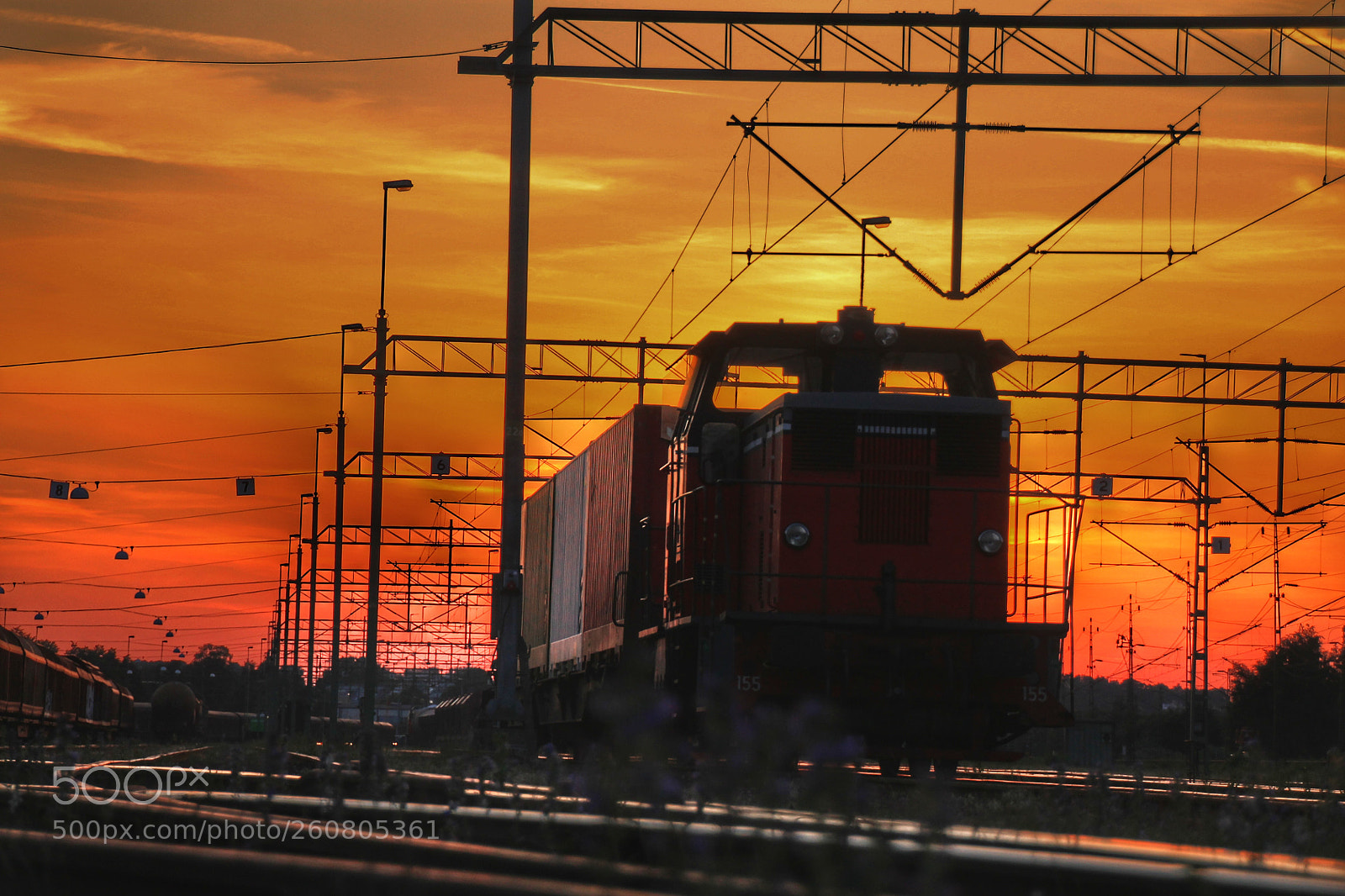Canon EOS 1100D (EOS Rebel T3 / EOS Kiss X50) sample photo. Train in sundawn photography