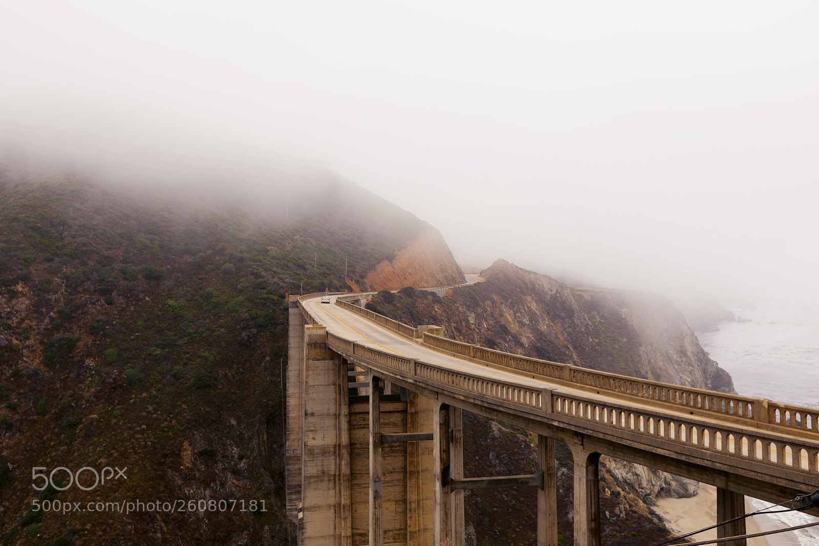 Canon EOS 5D Mark IV sample photo. Foggy bixby creek bridge photography