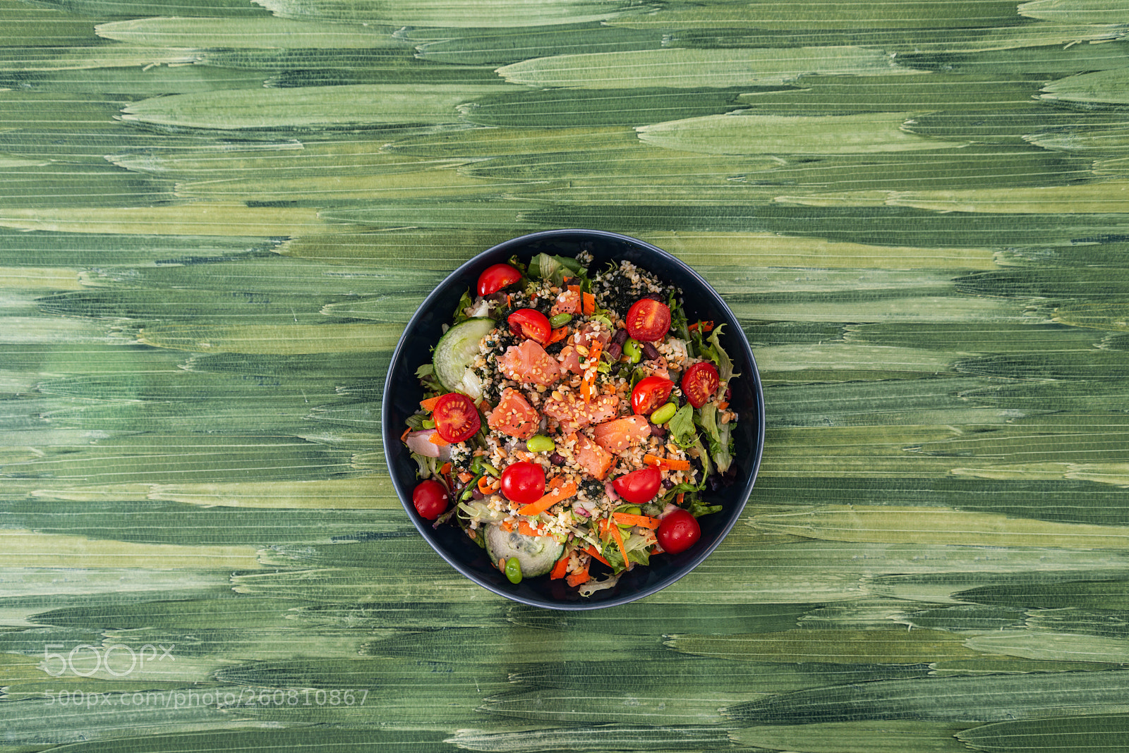 Nikon D800 sample photo. Salmon salad gourmet cereals photography